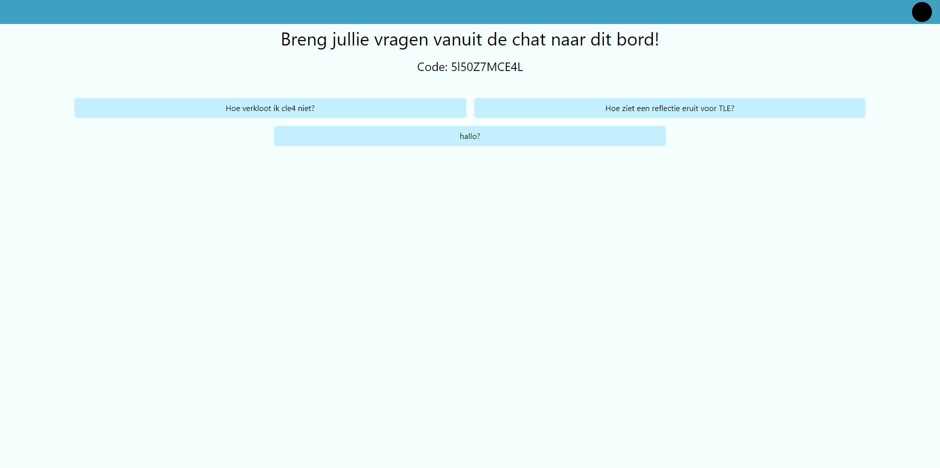Screenshot voor project Questition