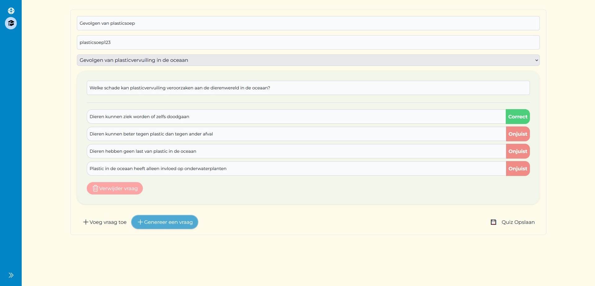 Screenshot voor project Aqua Academy