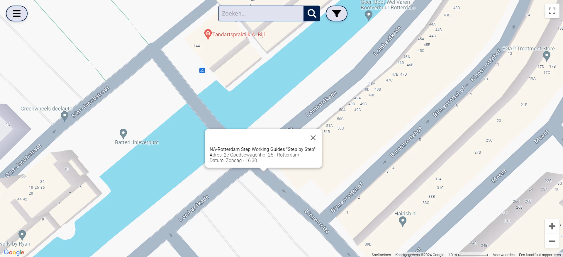 Screenshot voor project Onderweg naar herstel
