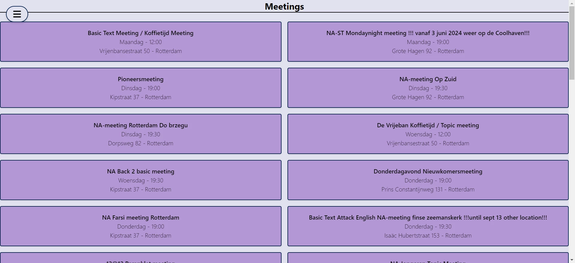 Screenshot voor project Onderweg naar herstel
