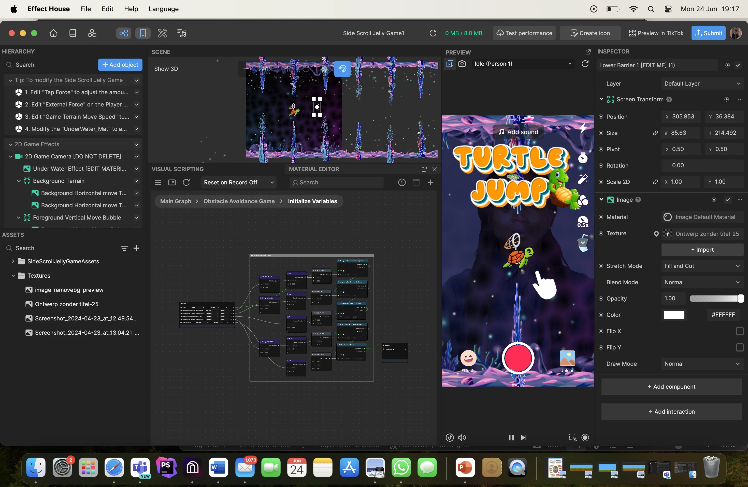 Screenshot voor project Klimaatactie TikTok Filter 🐢🌍