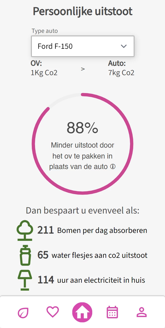 Screenshot voor project MijnOV