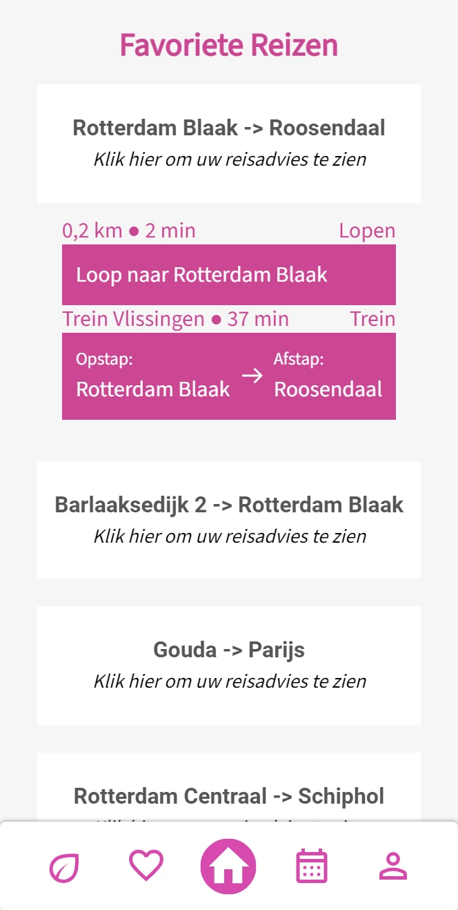 Screenshot voor project MijnOV