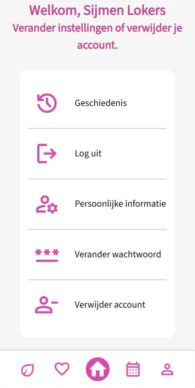 Screenshot voor project MijnOV