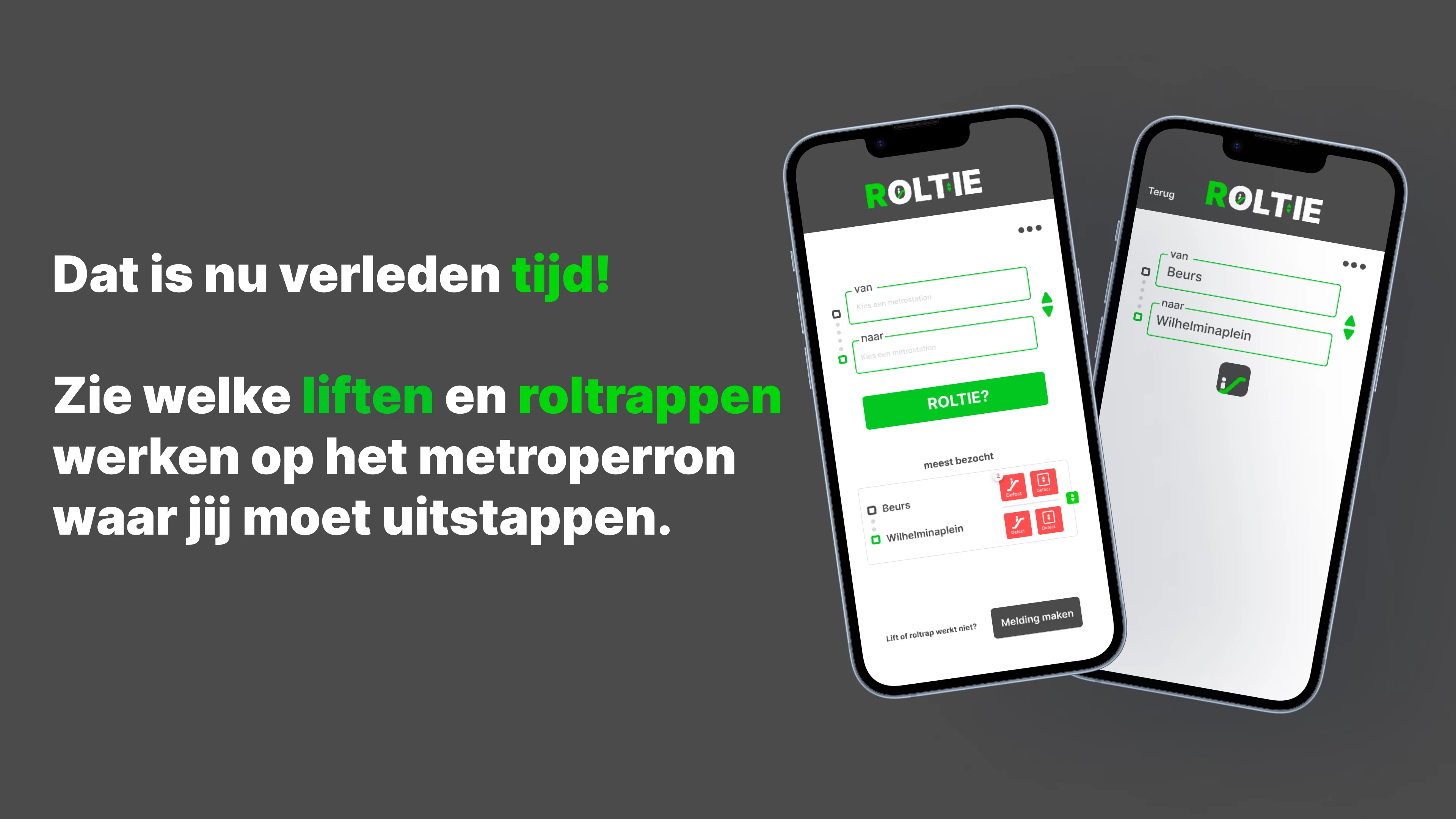 Screenshot voor project ROLTIE