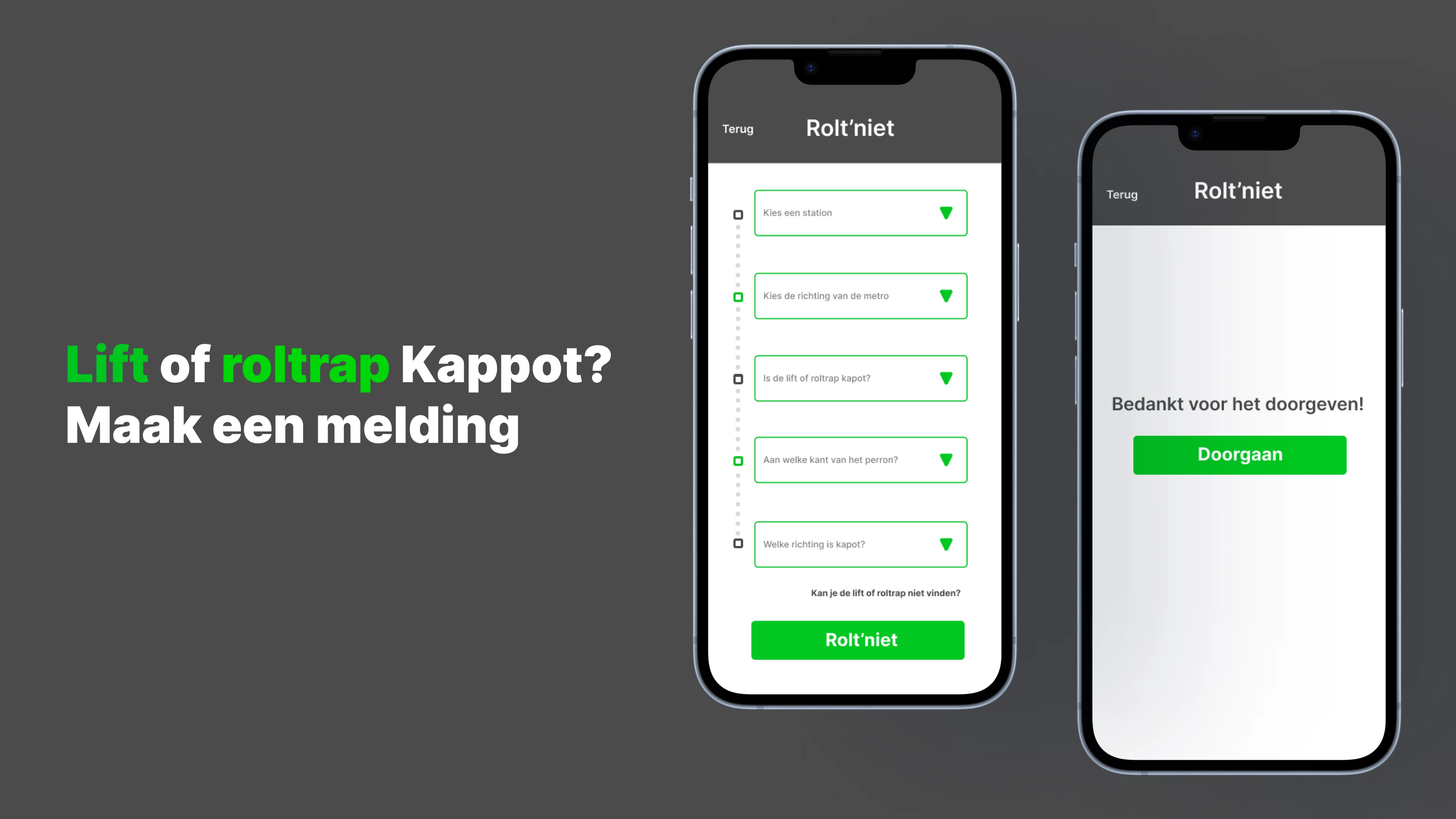 Screenshot voor project ROLTIE