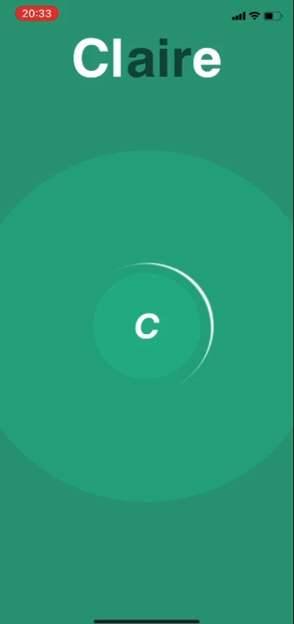 Screenshot voor project Claire