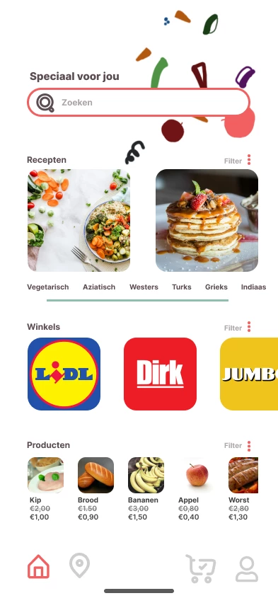 Screenshot voor project KNALRECEPT