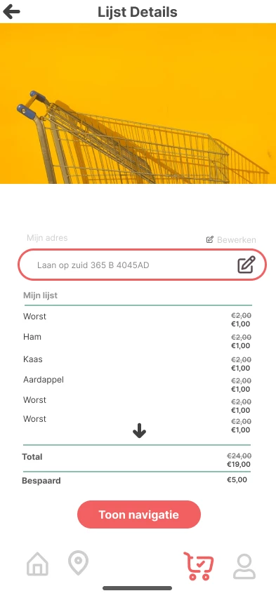 Screenshot voor project KNALRECEPT