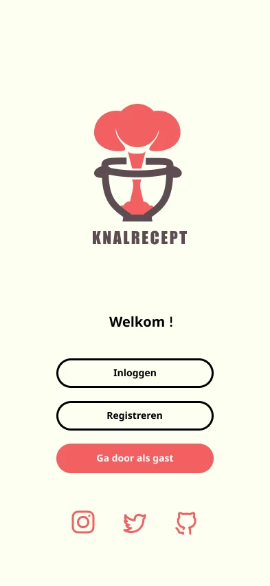Screenshot voor project KNALRECEPT