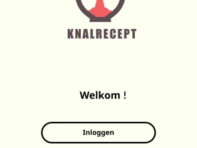 Screenshot voor project KNALRECEPT