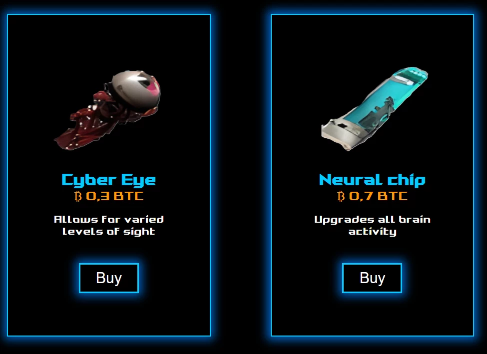 Screenshot voor project CyberNoir