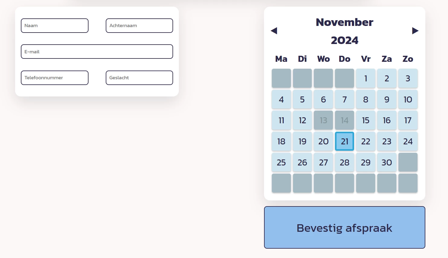 Screenshot voor project Vitalis System