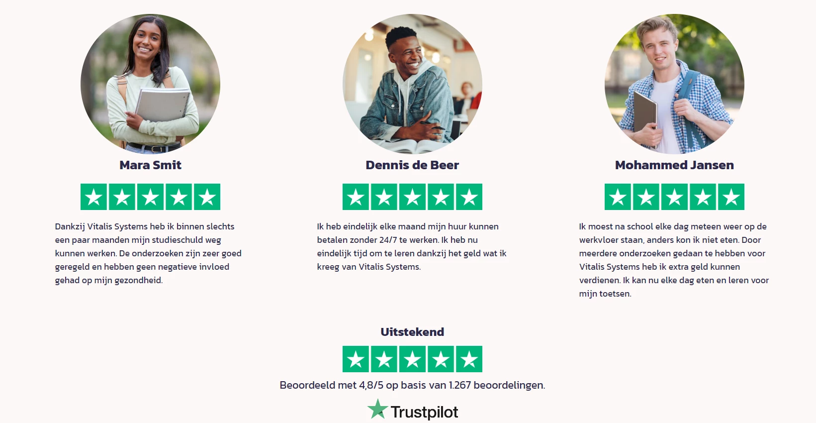 Screenshot voor project Vitalis System