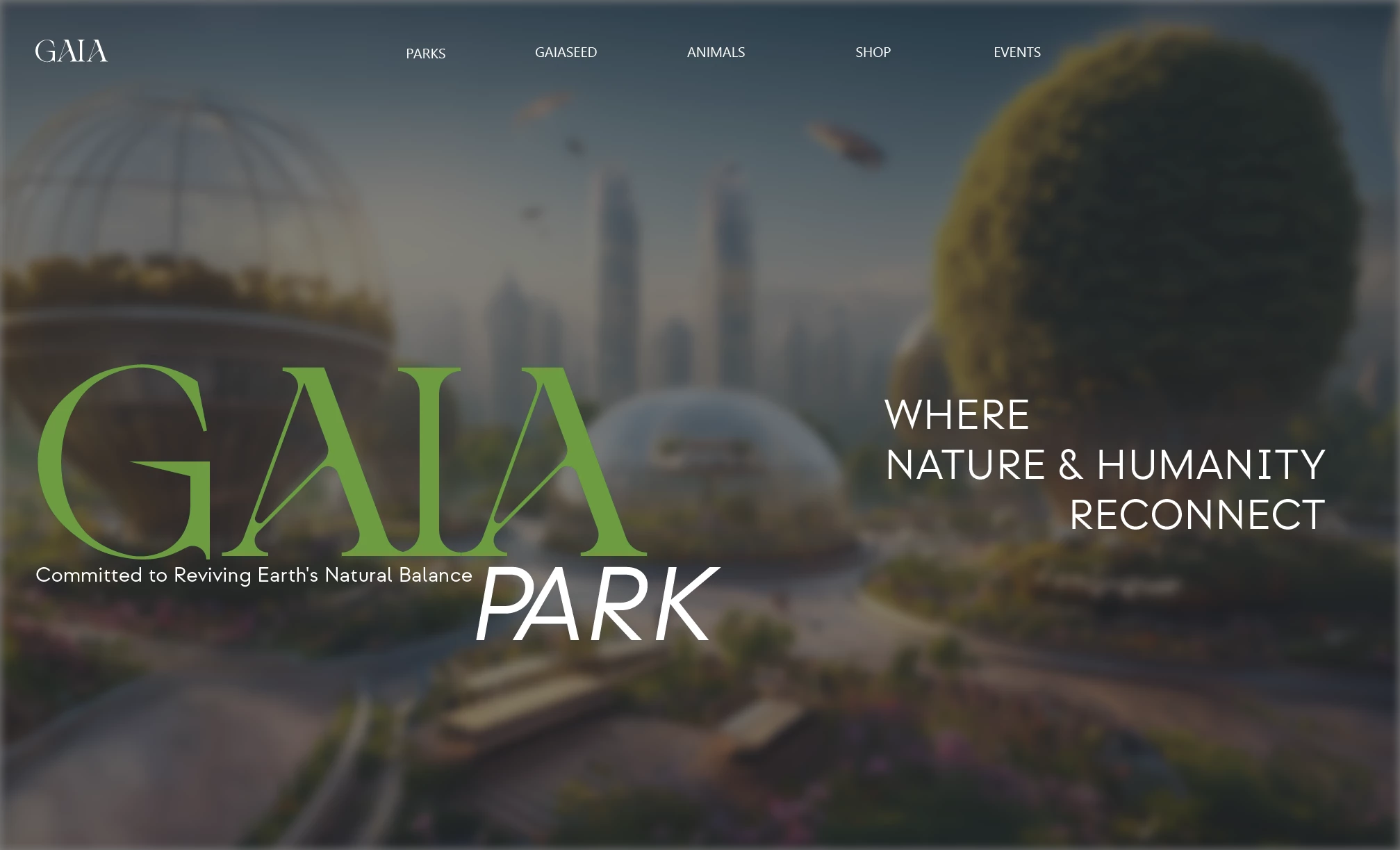 Screenshot voor project GaiaPark