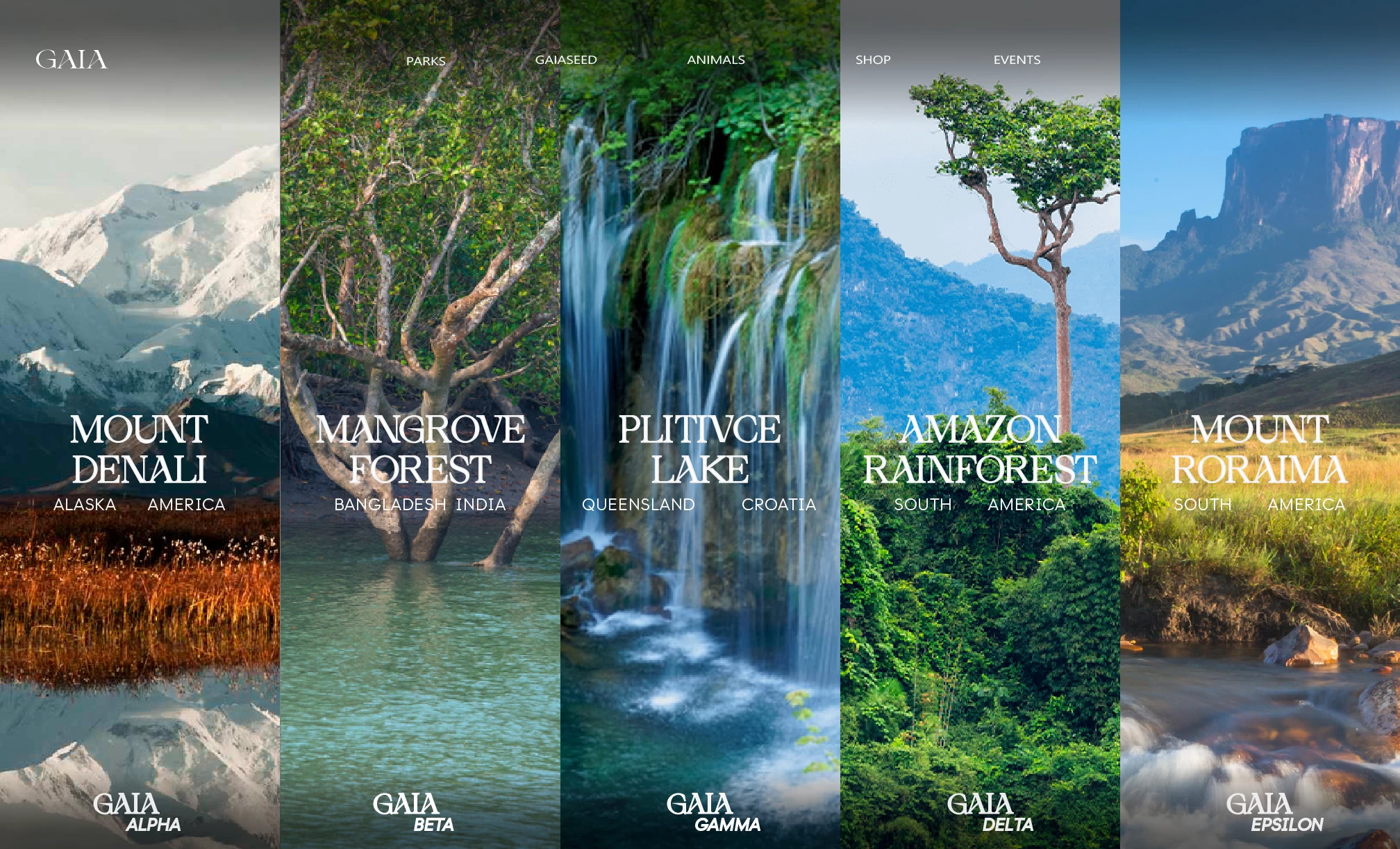 Screenshot voor project GaiaPark