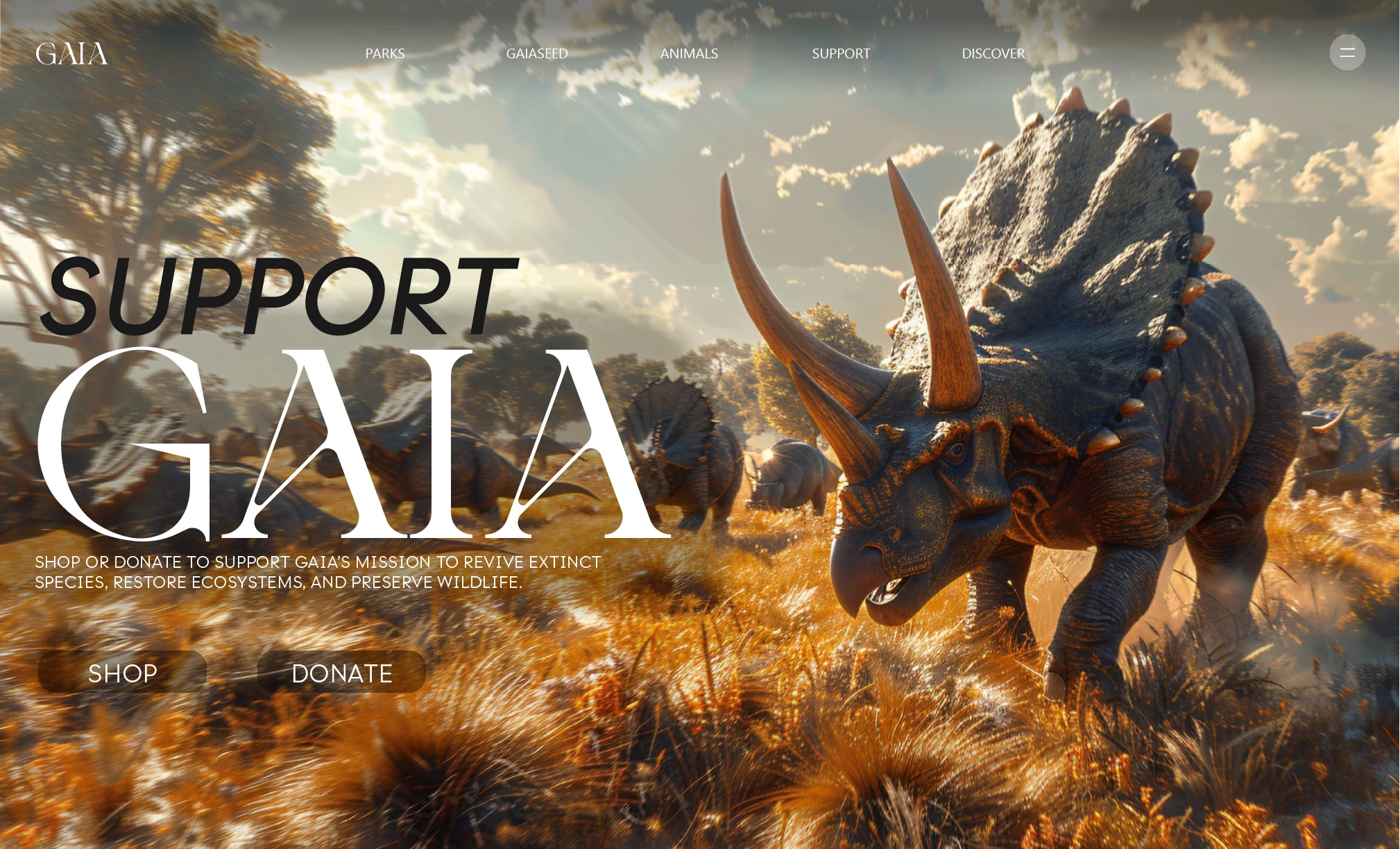 Screenshot voor project GaiaPark