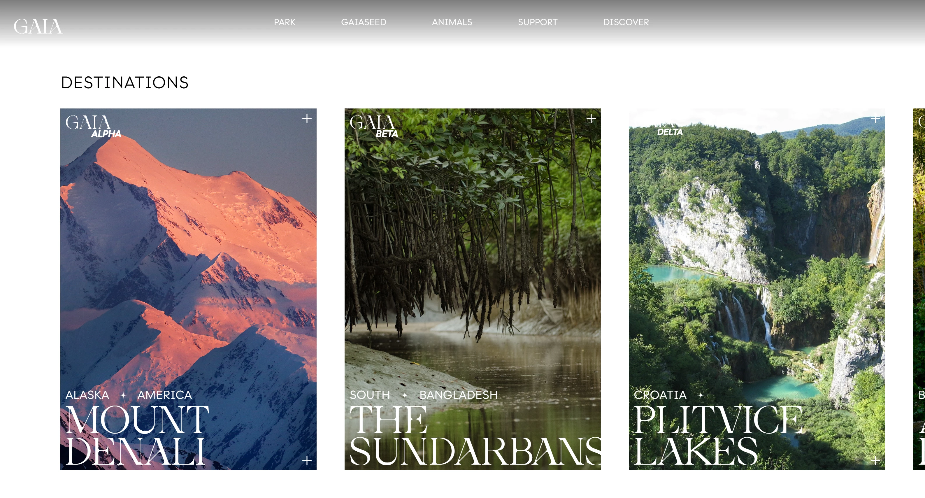 Screenshot voor project GaiaPark