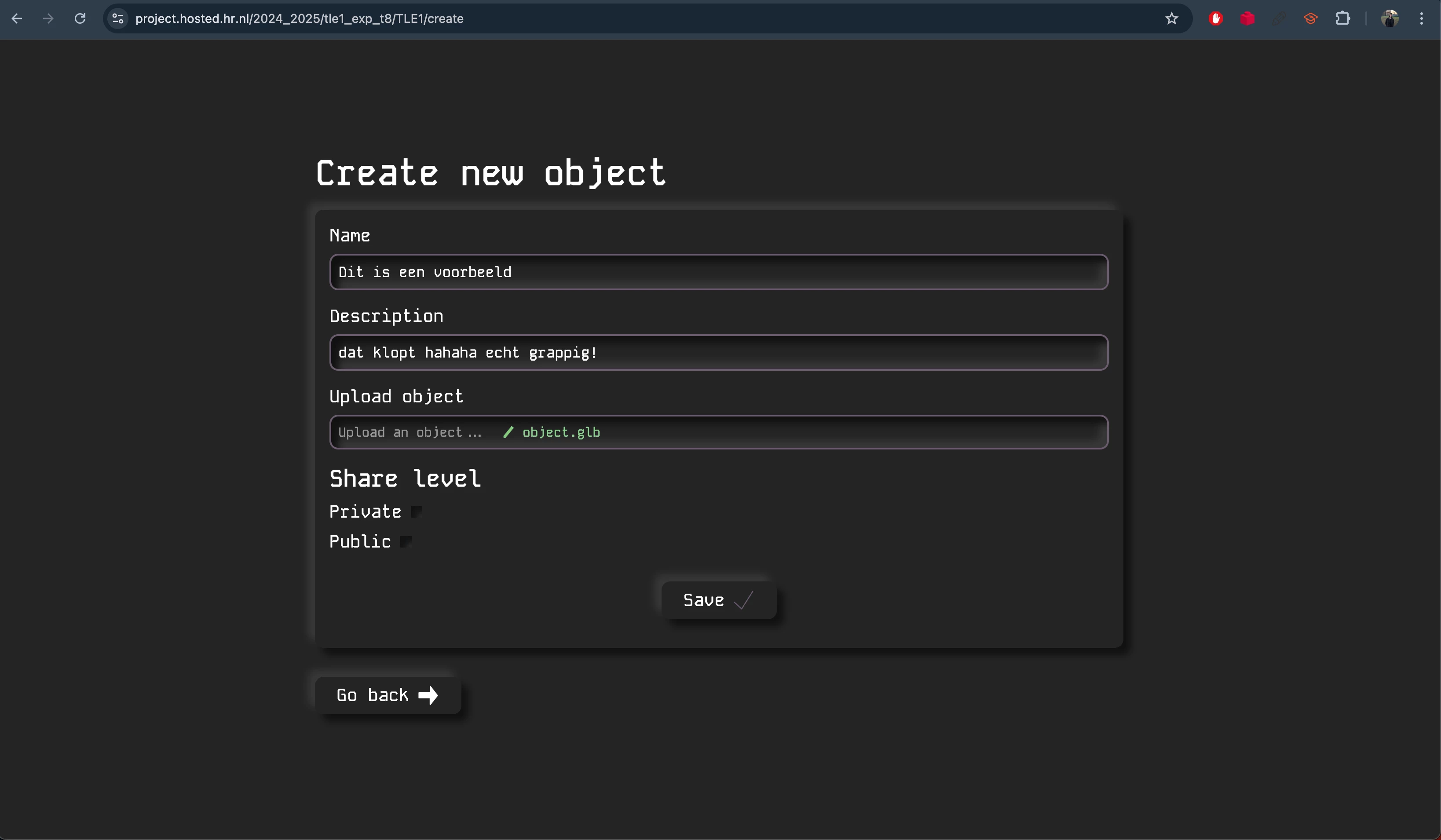 Screenshot voor project De Weblicator