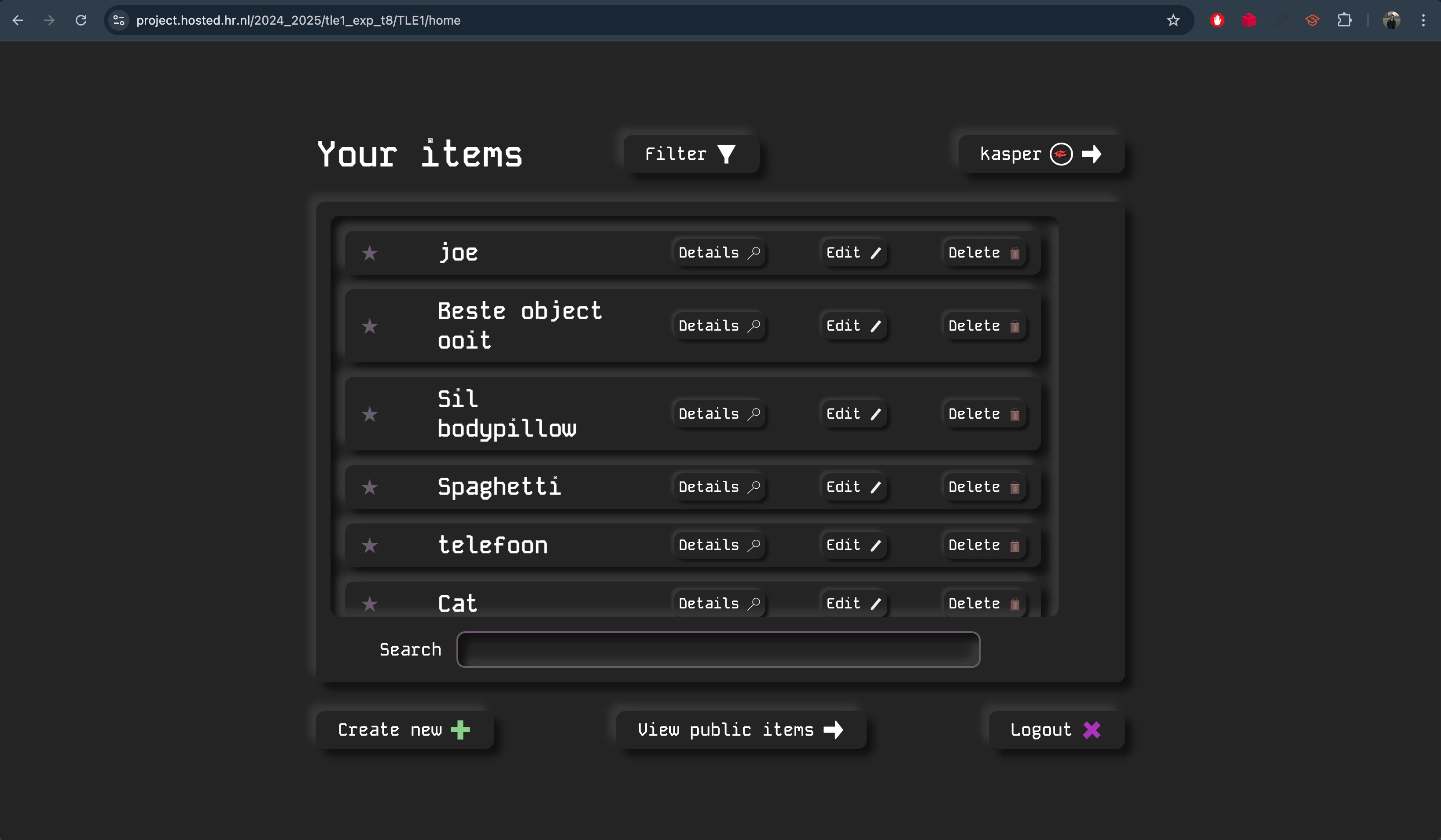 Screenshot voor project De Weblicator