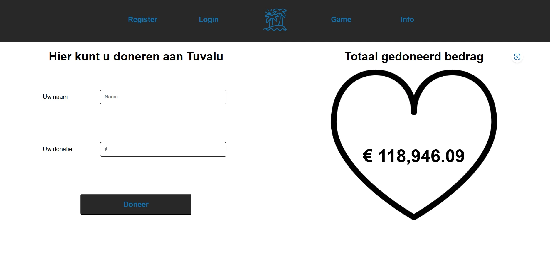 Screenshot voor project ZuiverBuis