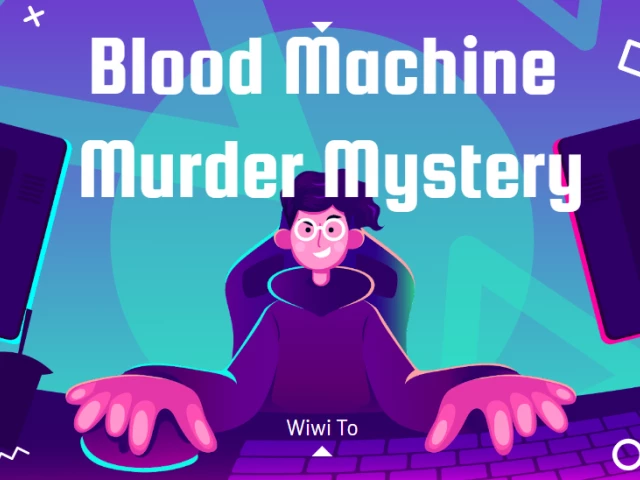 Blood machine murder mystery image
