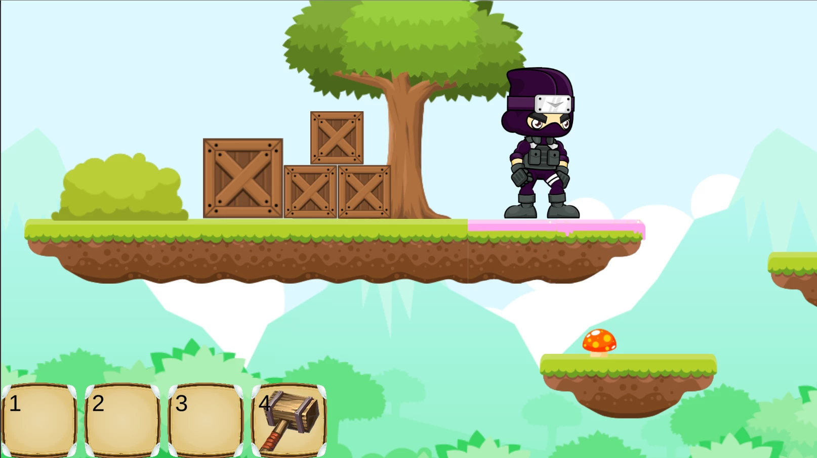 Screenshot voor project Ninja platformer