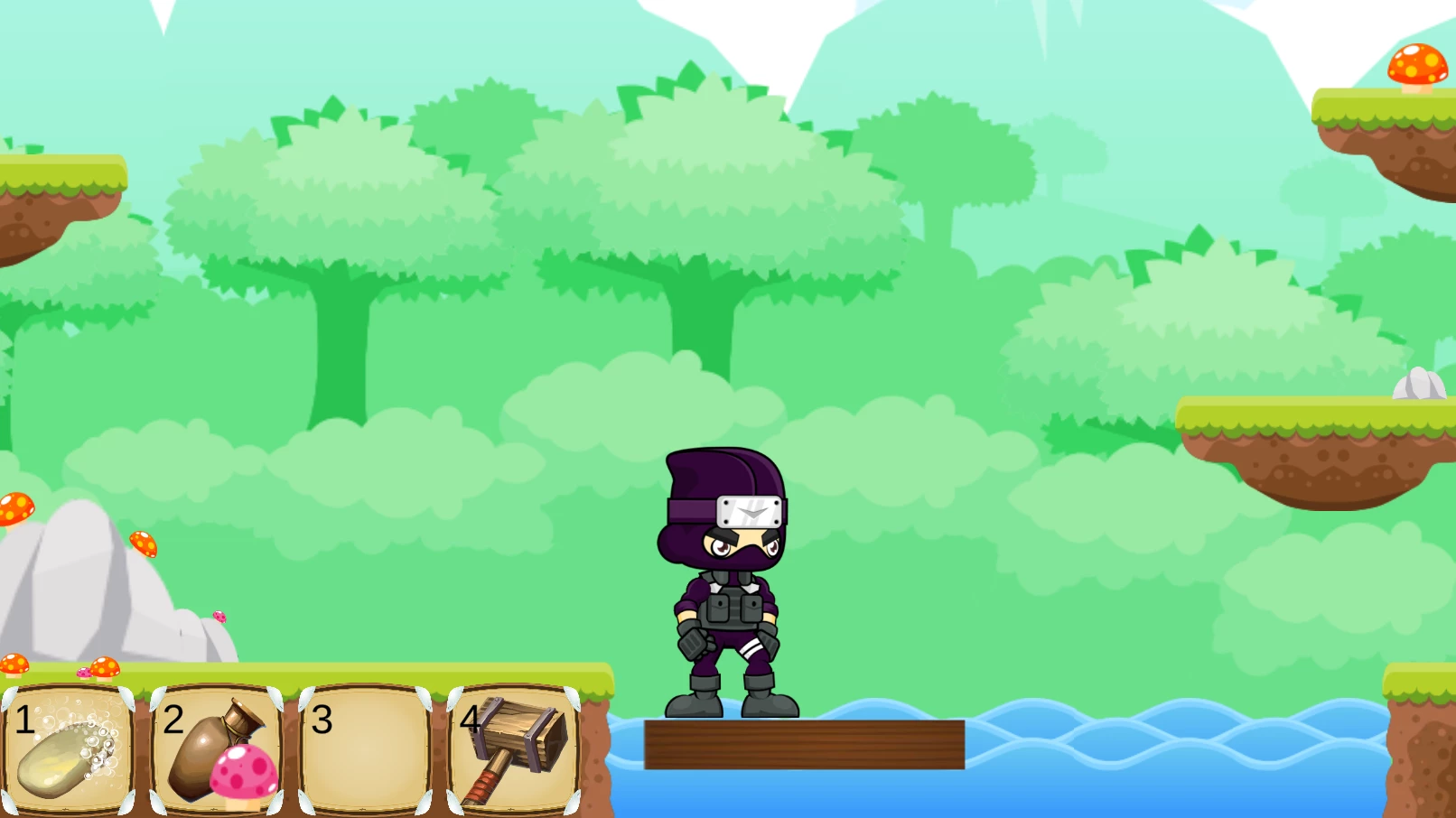 Screenshot voor project Ninja platformer