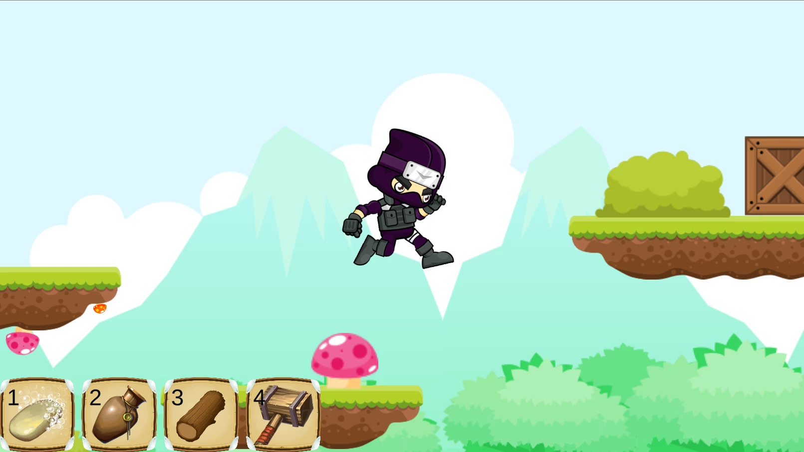 Screenshot voor project Ninja platformer