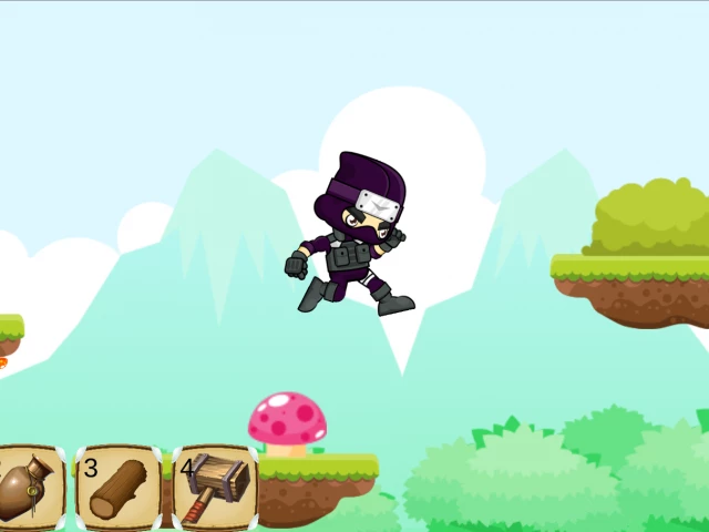 Screenshot voor project Ninja platformer