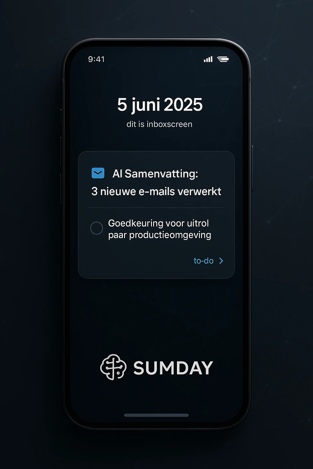 Screenshot voor project Sumday