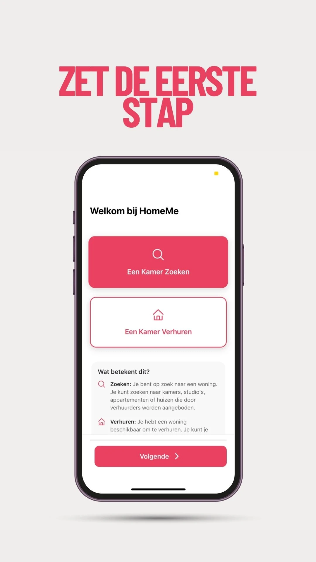 Screenshot voor project HomeMe
