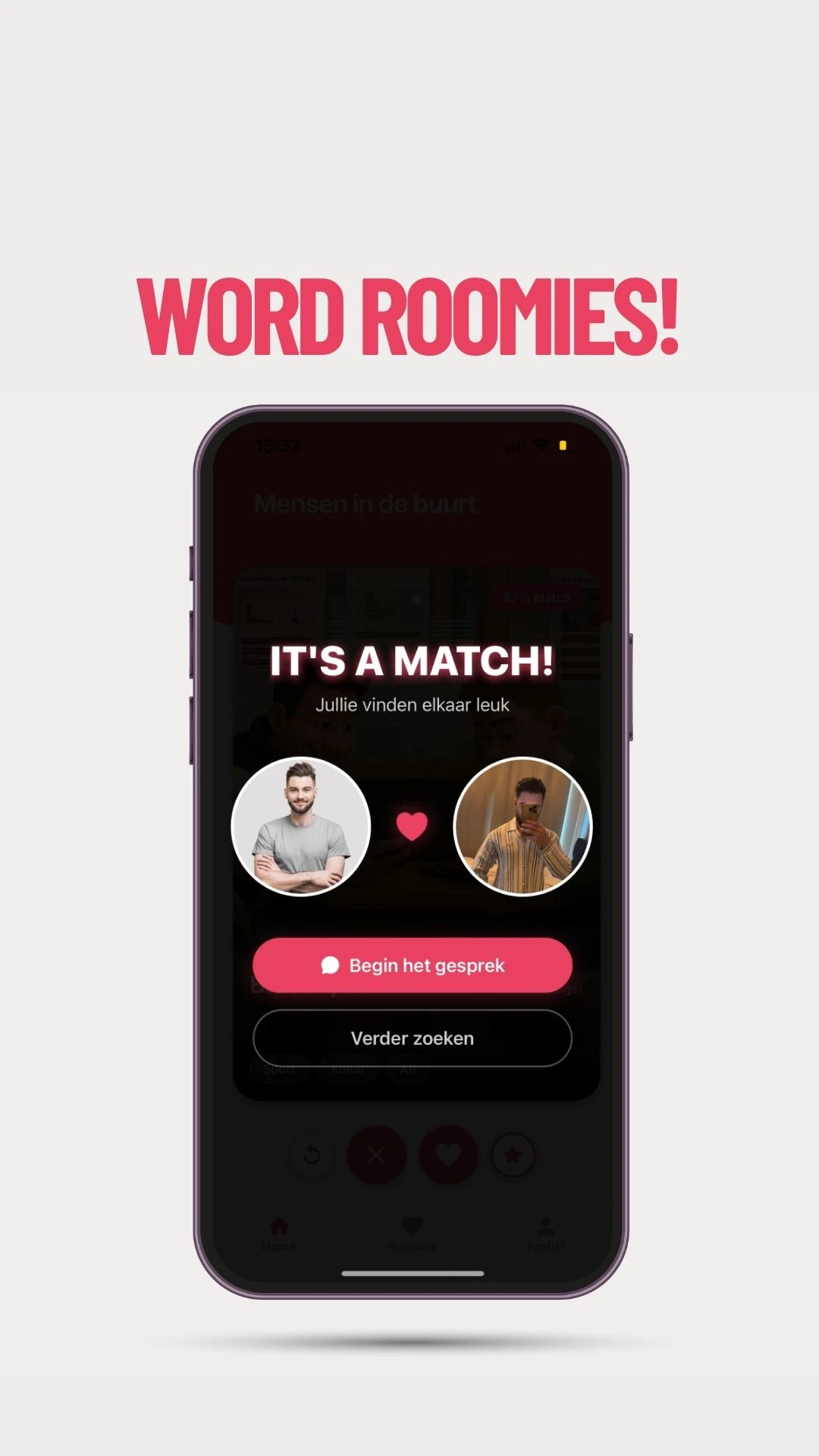 Screenshot voor project HomeMe