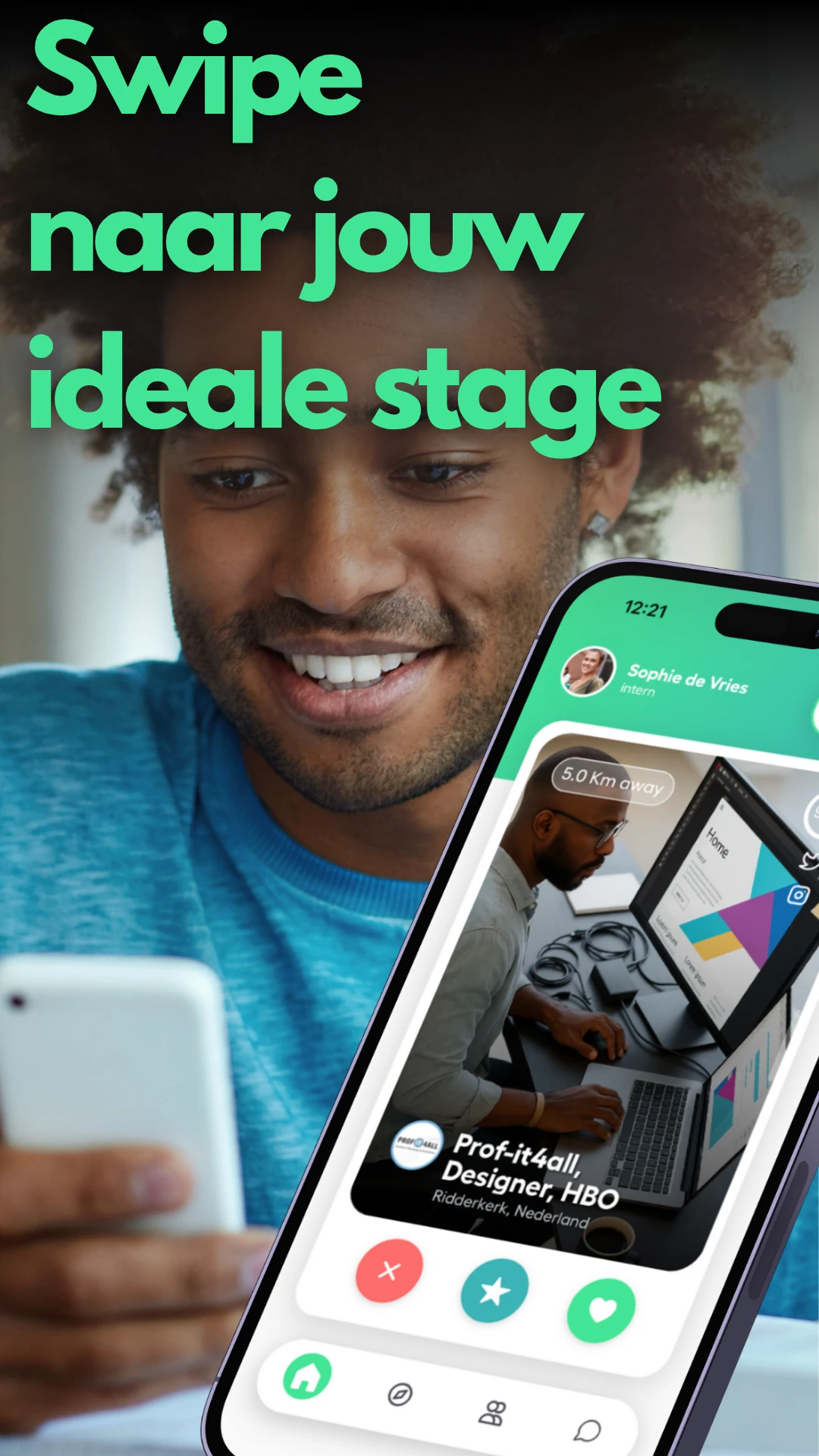 Screenshot voor project StageMatch