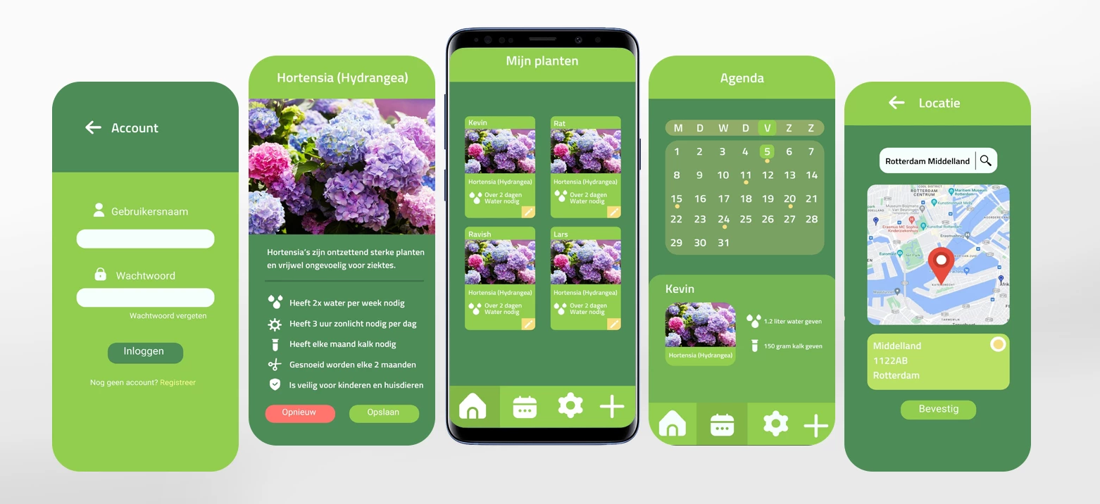 Screenshot voor project Flore