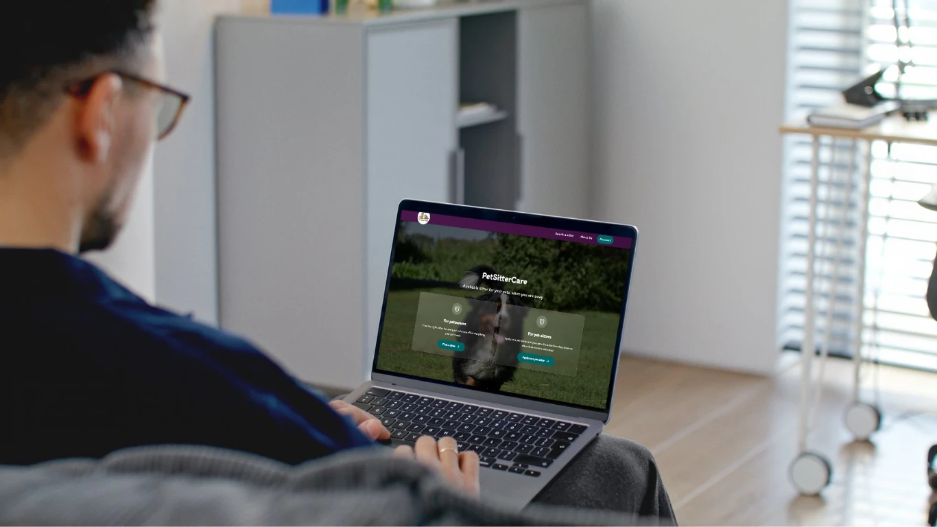 Screenshot voor project PetSitterCare