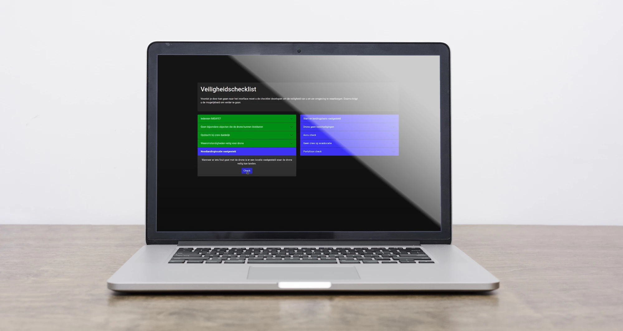 Screenshot voor project Realtime drone data visualisatie