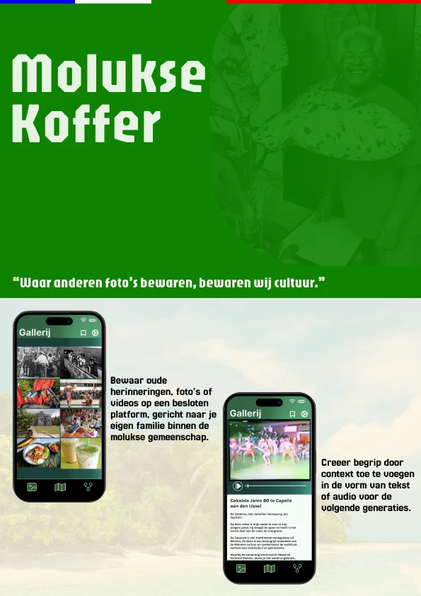 Screenshot voor project Molukse Koffer