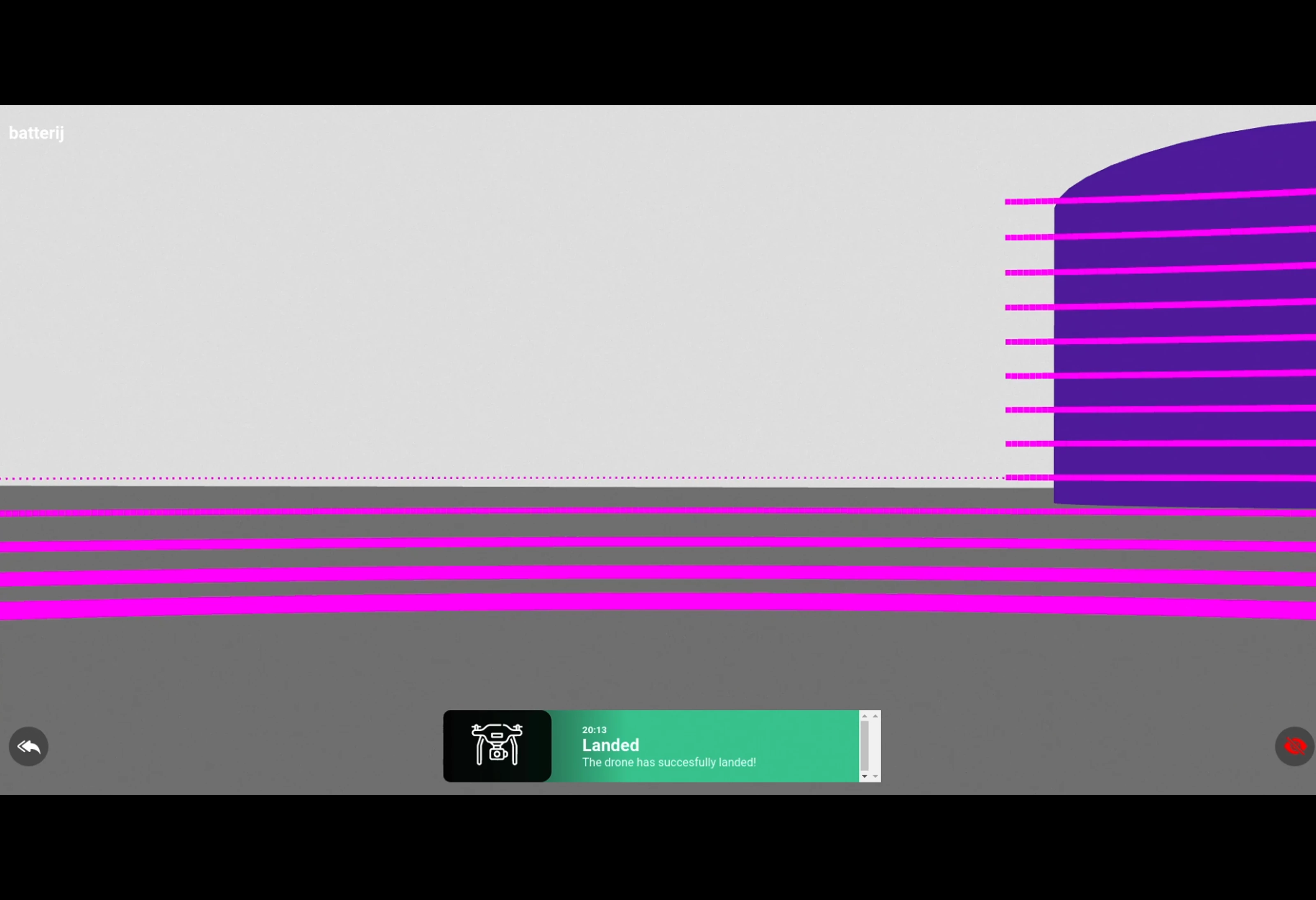 Screenshot voor project Realtime drone data visualisatie
