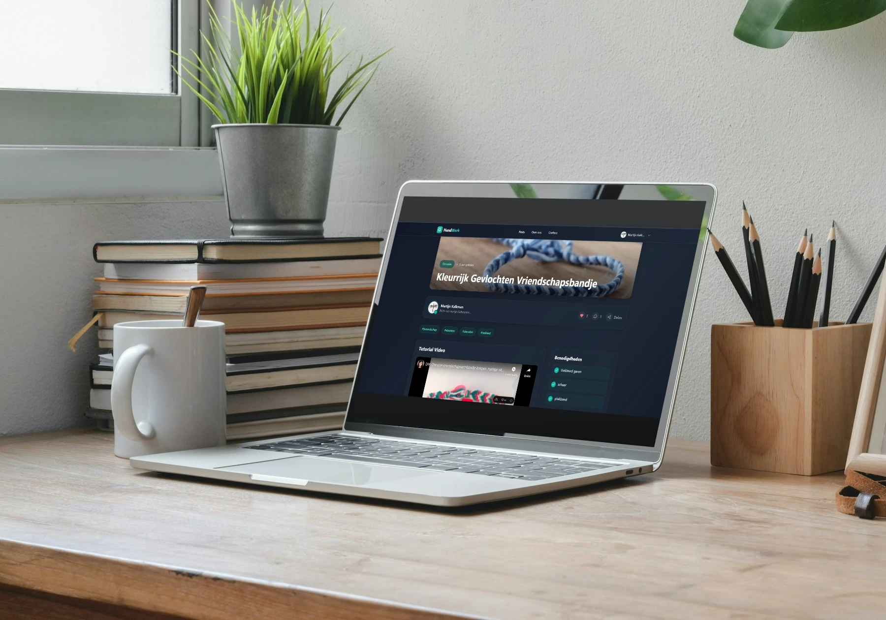 Screenshot voor project Handwerk