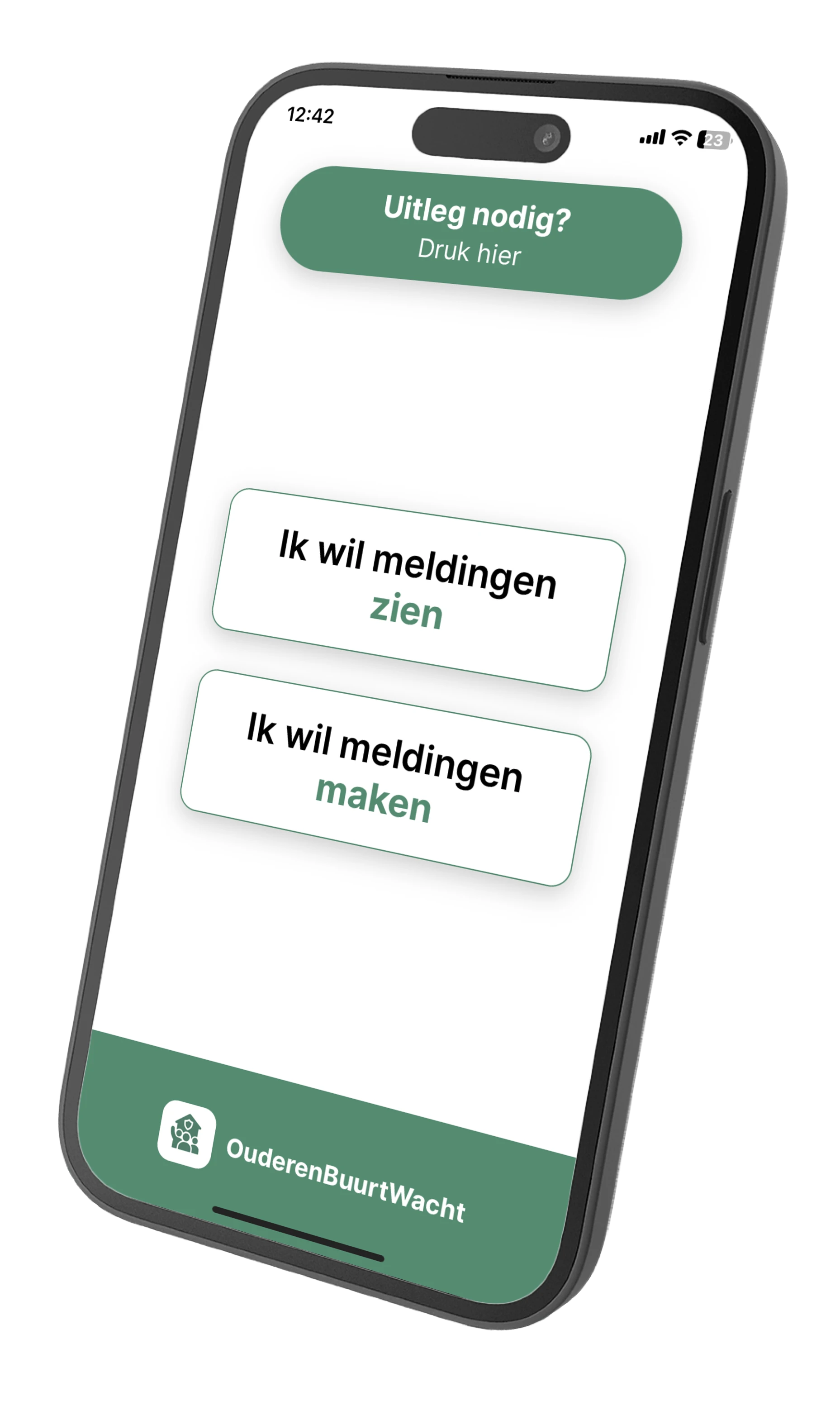 Screenshot voor project OuderenBuurtwacht