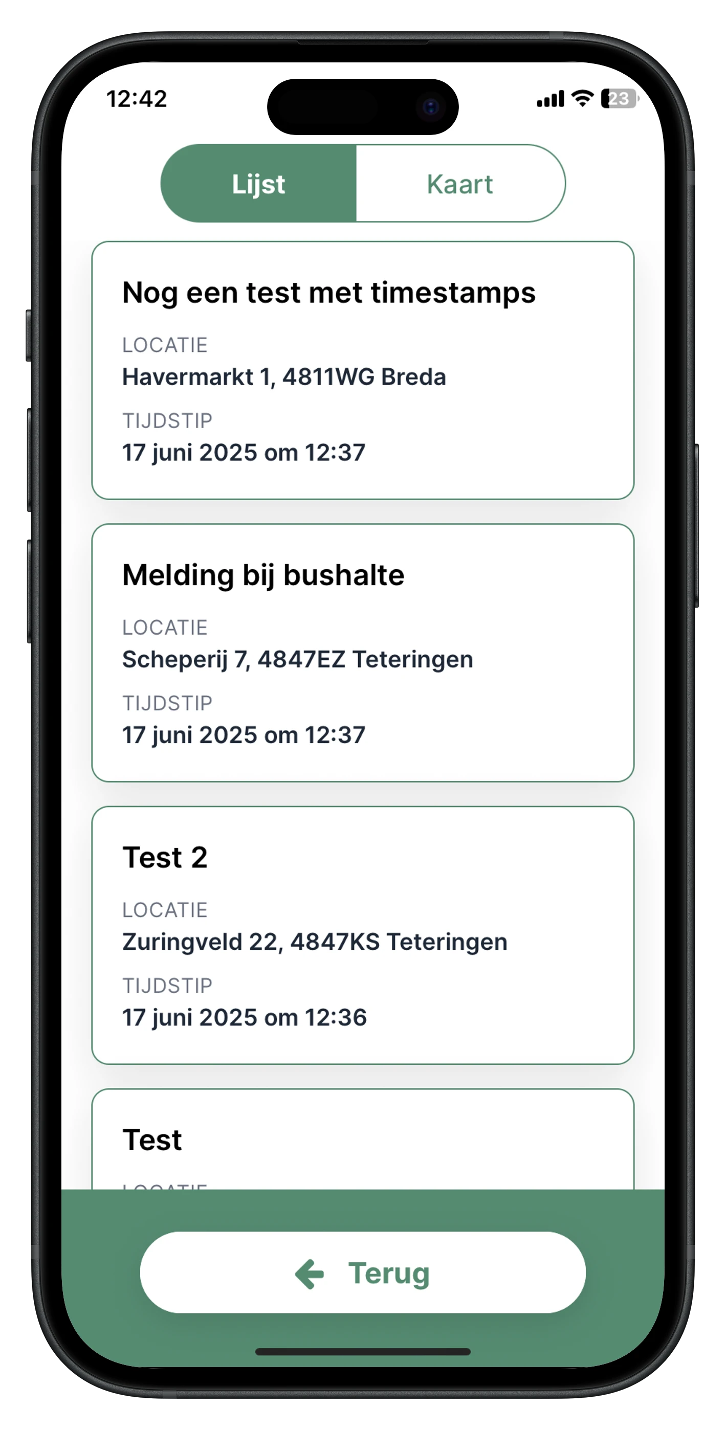 Screenshot voor project OuderenBuurtwacht
