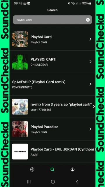 Screenshot voor project SoundCheckd