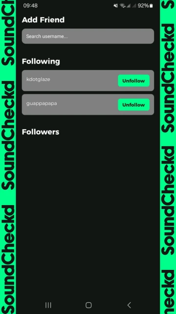 Screenshot voor project SoundCheckd