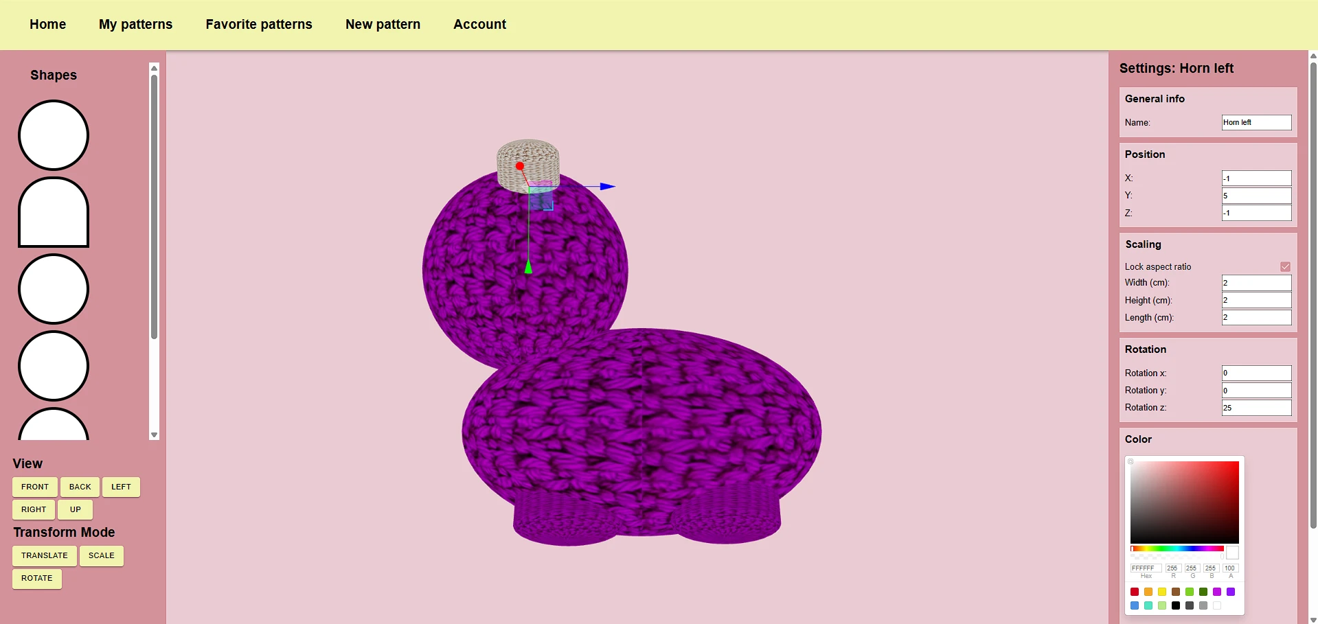 Screenshot voor project Stitchify