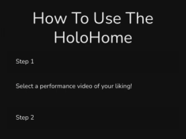 Screenshot voor project HoloHome