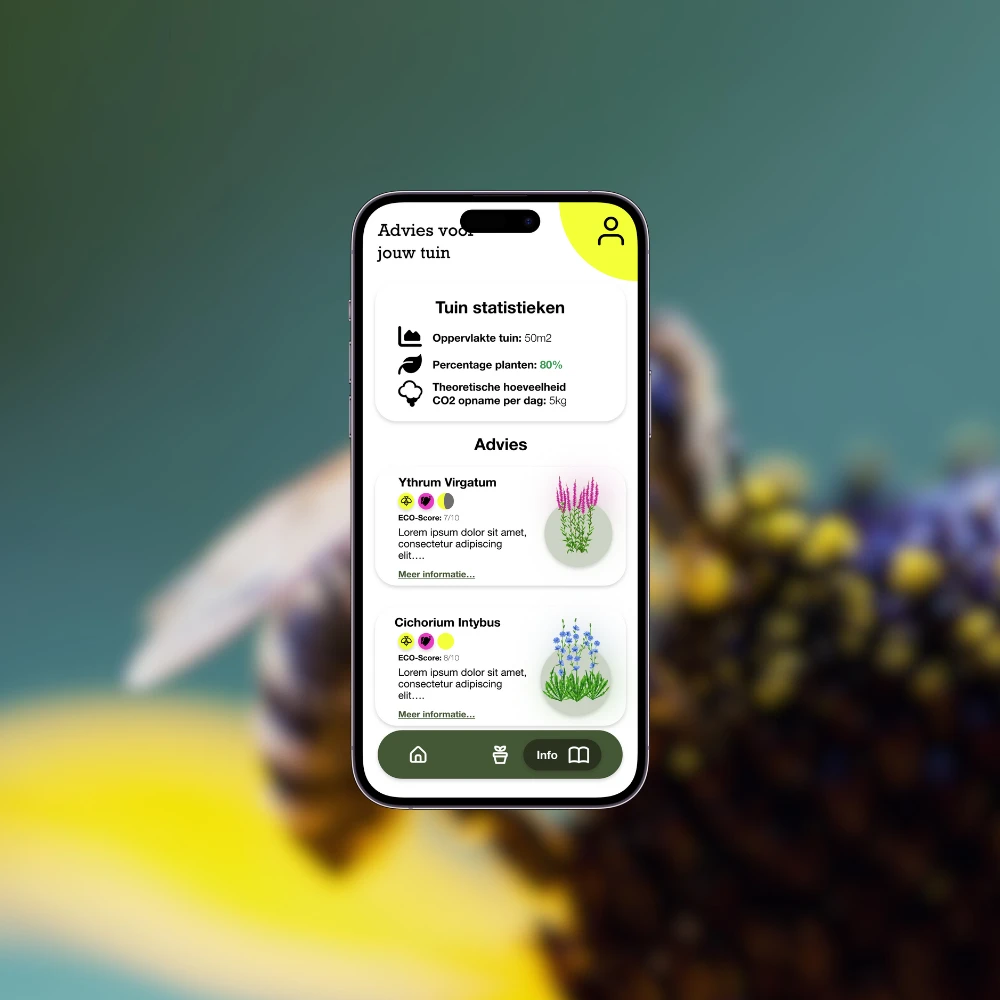 Screenshot voor project De Blije Bij