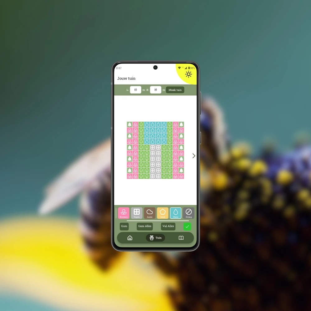 Screenshot voor project De Blije Bij