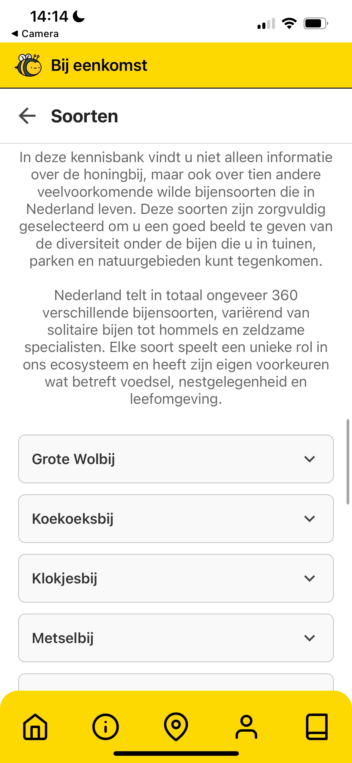 Screenshot voor project Bij-eenkomst