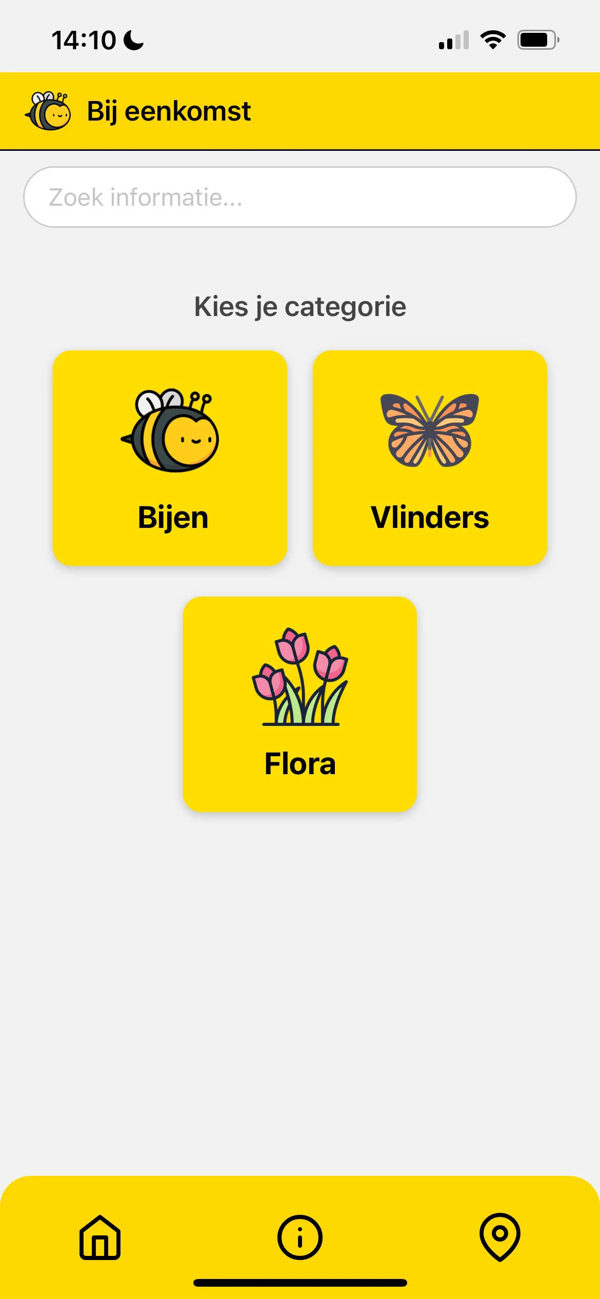 Screenshot voor project Bij-eenkomst